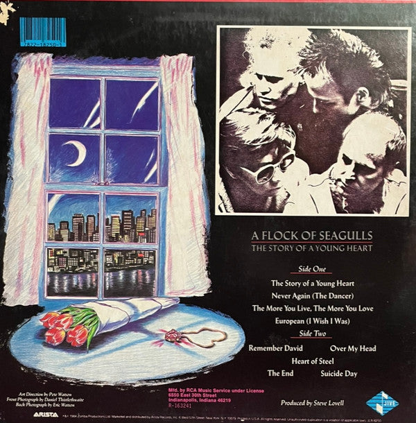A Flock Of Seagulls : The Story Of A Young Heart (LP, Album, Club, Ind)