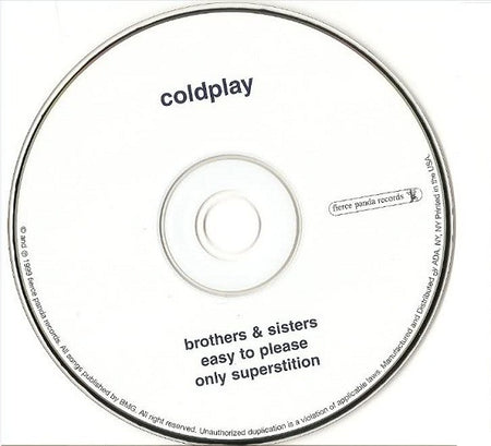 Coldplay : Brothers & Sisters (CD, Maxi, RE)
