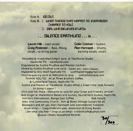 ...Silence Earthling... : Shut Up!i EP (7", EP, Num)