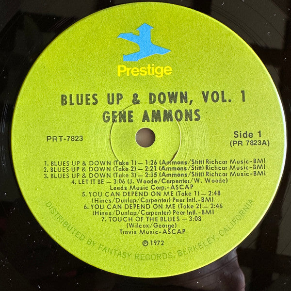 Gene Ammons : Blues Up & Down, Vol. 1 (LP, Comp, RE, RM)
