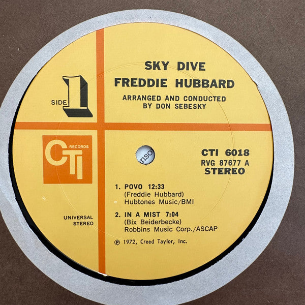 Freddie Hubbard : Sky Dive (LP, Album, Gat)