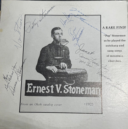 Ernest Stoneman : Ernest V. Stoneman: A Rare Find! (12", Comp, Mono)