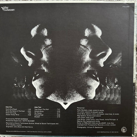 Peter Bardens : Write My Name In The Dust (LP, Album)