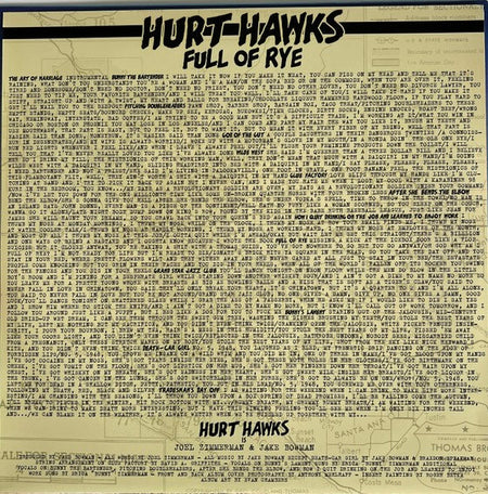 Hurt Hawks : Full Of Rye (LP, Album, Bla)