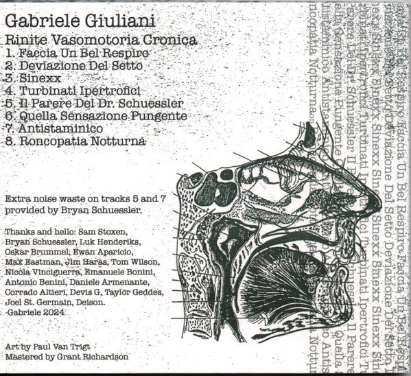 Gabriele Giuliani : Rinite Vasomotoria Cronica (CD, Album)