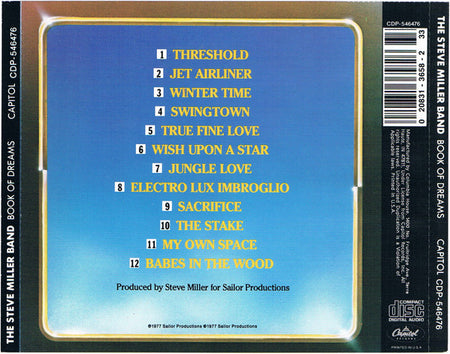 The Steve Miller Band* : Book Of Dreams (CD, Album, Club, RE)