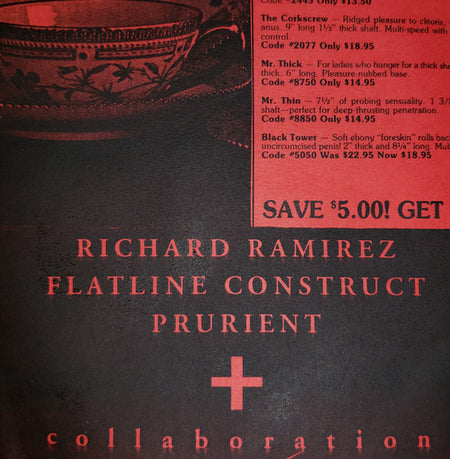Richard Ramirez, Flatline Construct & Prurient : Collaboration (CD, Ltd, RE)