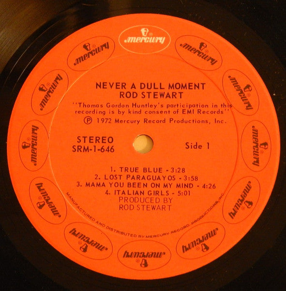 Rod Stewart : Never A Dull Moment (LP, Album, Pre)