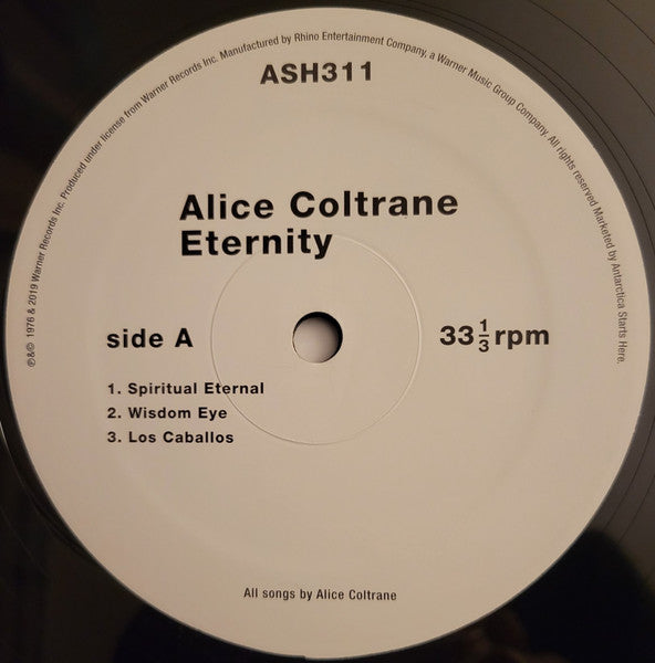 Alice Coltrane : Eternity (LP, Album, RE, RP)