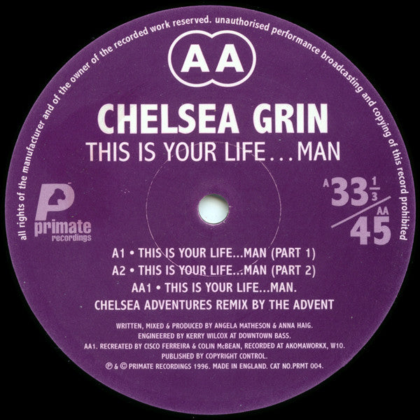 Chelsea Grin : This Is Your Life...Man (12")