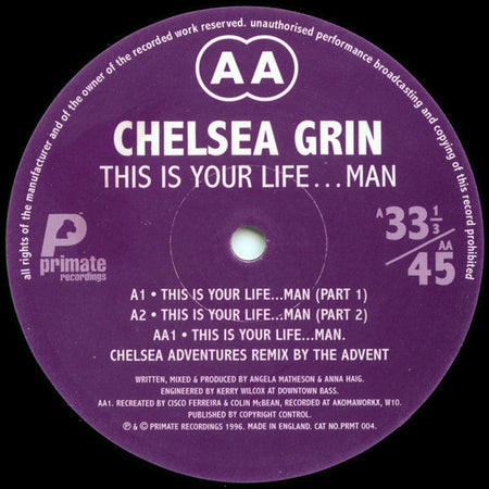 Chelsea Grin : This Is Your Life...Man (12")