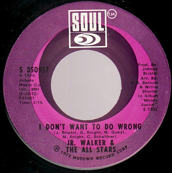Junior Walker & The All Stars : Walk In The Night  (7", Single, ARP)