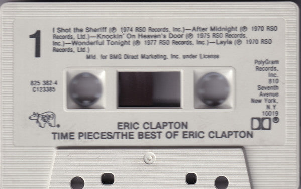 Eric Clapton : Timepieces - The Best Of Eric Clapton (Cass, Comp, Club, BMG)