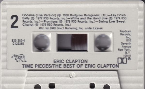 Eric Clapton : Timepieces - The Best Of Eric Clapton (Cass, Comp, Club, BMG)