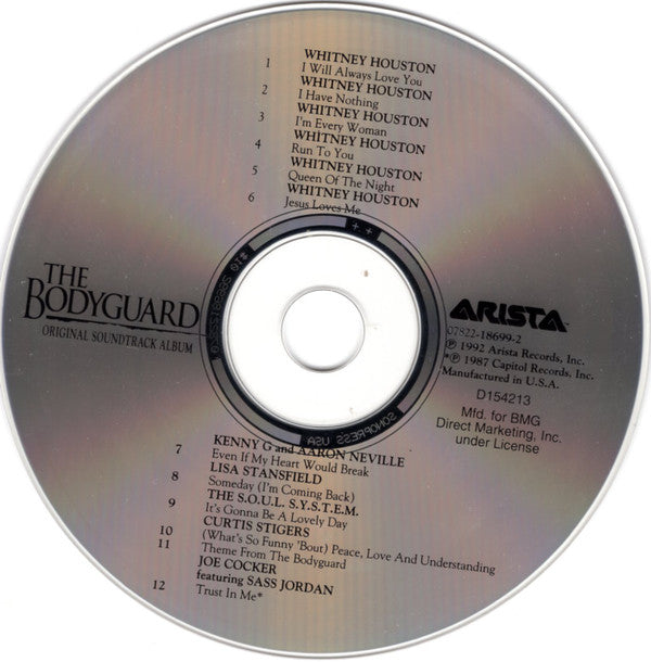 Various : The Bodyguard (Original Soundtrack Album) (CD, Album, Club)