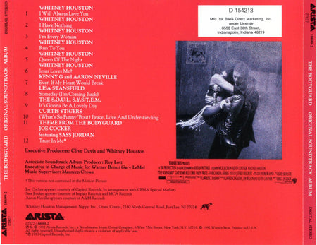Various : The Bodyguard (Original Soundtrack Album) (CD, Album, Club)