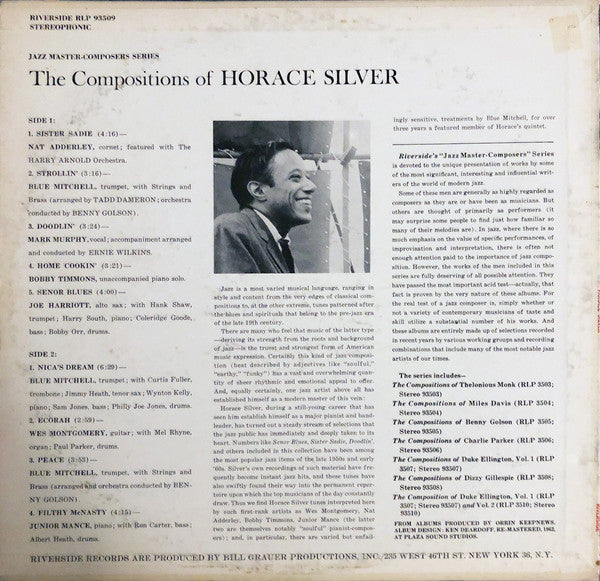 Various : The Compositions Of Horace Silver (LP, Comp, RM)