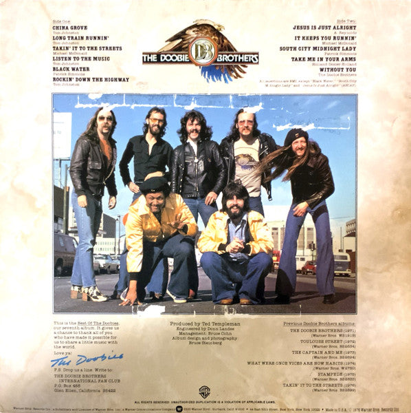 The Doobie Brothers : Best Of The Doobies (LP, Comp, Jac)