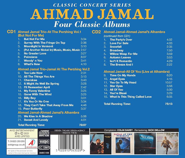 Ahmad Jamal : Four Classic Albums (2xCD, Comp)