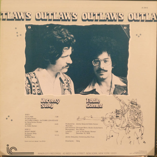 Jeremy Steig / Eddie Gomez : Outlaws (LP)