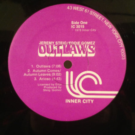 Jeremy Steig / Eddie Gomez : Outlaws (LP)