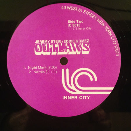 Jeremy Steig / Eddie Gomez : Outlaws (LP)