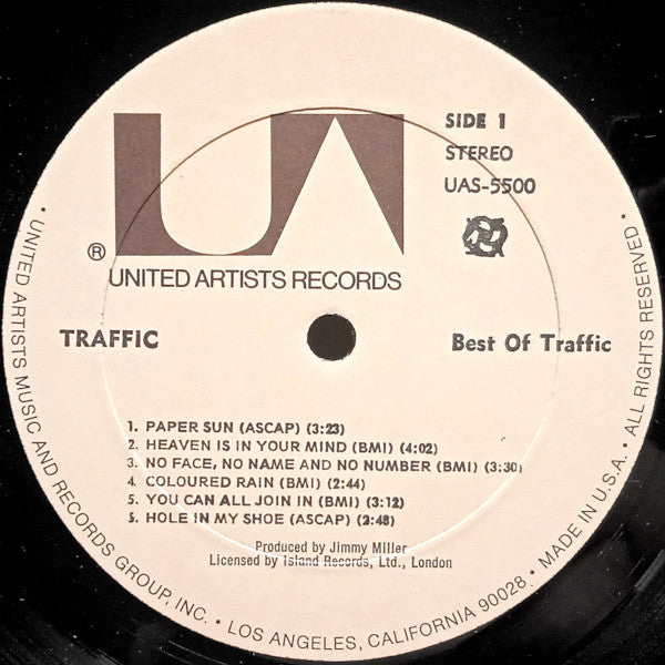 Traffic : Best Of Traffic (LP, Comp, RE, All)
