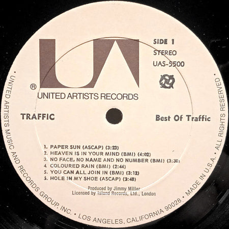 Traffic : Best Of Traffic (LP, Comp, RE, All)