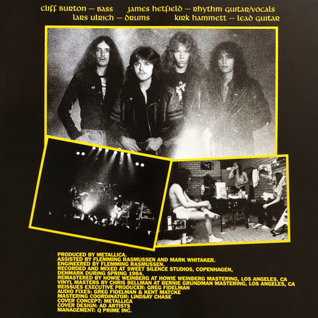 Metallica : Ride The Lightning (LP, Album, Ltd, RE, RM, RP,  Bl)