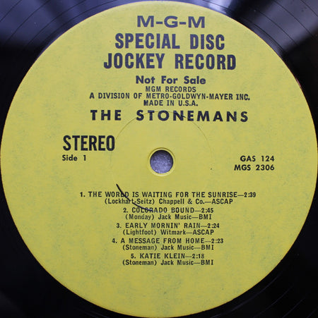 The Stonemans : The Stonemans (LP, Comp, Promo)