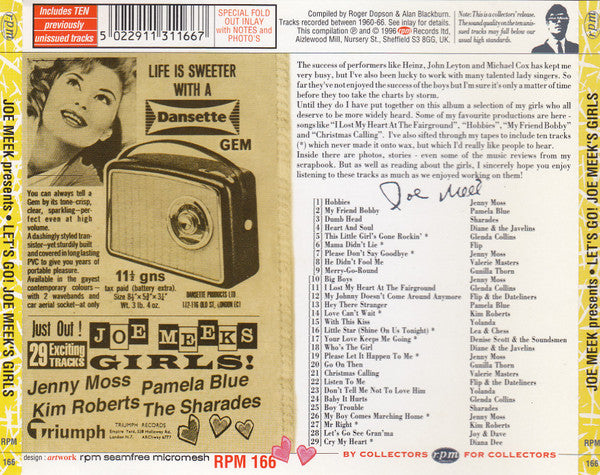 Joe Meek : Let's Go - Joe Meek's Girls! (CD, Comp)