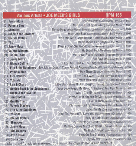Joe Meek : Let's Go - Joe Meek's Girls! (CD, Comp)