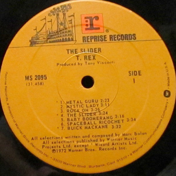 T. Rex : The Slider (LP, Album, RE, Gat)