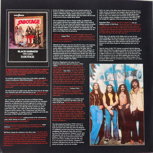 Black Sabbath : Sabotage (LP, Album, RE, RM, RP, 180)