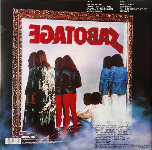 Black Sabbath : Sabotage (LP, Album, RE, RM, RP, 180)