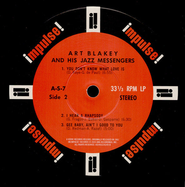 Art Blakey & The Jazz Messengers : Jazz Messengers!!!!! (LP, Album, RE, 180)
