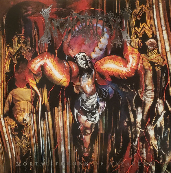Incantation : Mortal Throne Of Nazarene (LP, Album, RE, Red)