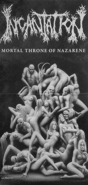 Incantation : Mortal Throne Of Nazarene (LP, Album, RE, Red)