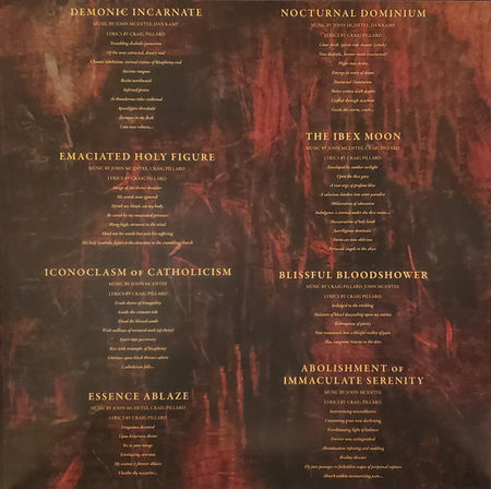 Incantation : Mortal Throne Of Nazarene (LP, Album, RE, Red)