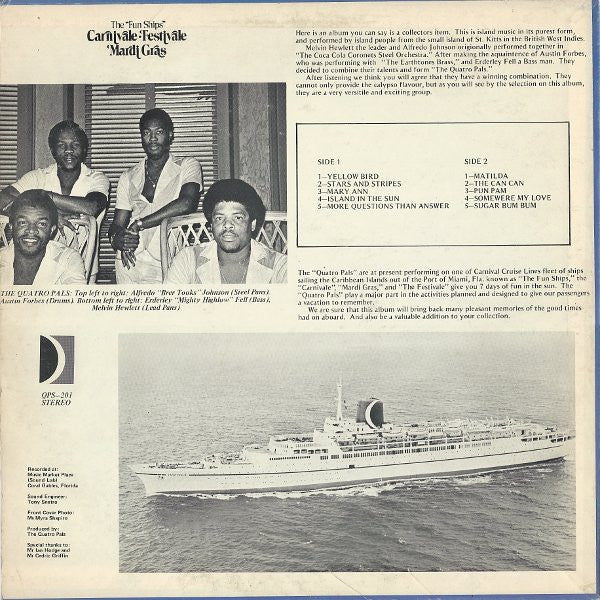 The Quatro Pals : Cheers (LP, Album)