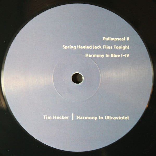 Tim Hecker : Harmony In Ultraviolet (2x12", Album, RE)