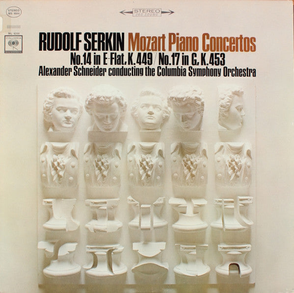 Mozart*, Rudolf Serkin, Alexander Schneider Conducting The Columbia Symphony Orchestra* : Piano Concertos No.14 In E-Flat, K.449 / No.17 In G, K.453 (LP, Album, Non)