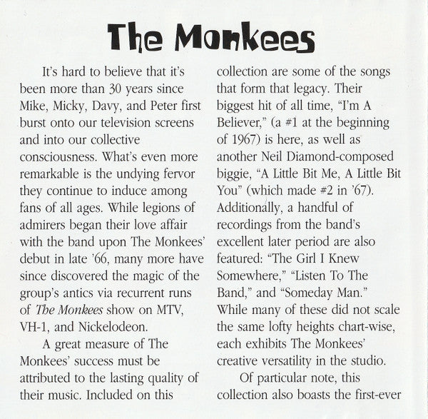 The Monkees : I'm A Believer And Other Hits (CD, Comp)