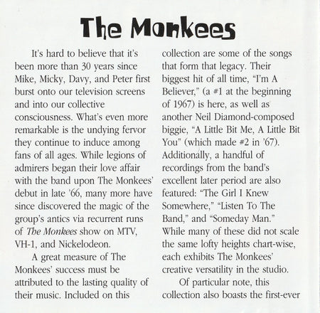 The Monkees : I'm A Believer And Other Hits (CD, Comp)
