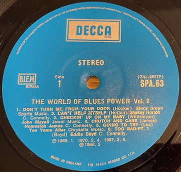 Various : The World Of Blues Power Vol. 2 (LP, Comp)