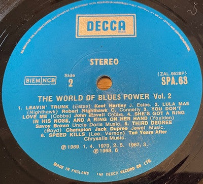 Various : The World Of Blues Power Vol. 2 (LP, Comp)