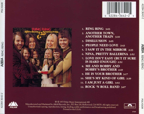 ABBA : Ring Ring (CD, Album, RE)