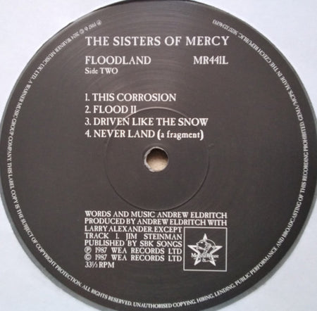 The Sisters Of Mercy : Floodland (LP, Album, Ltd, RE, RP, Gre)
