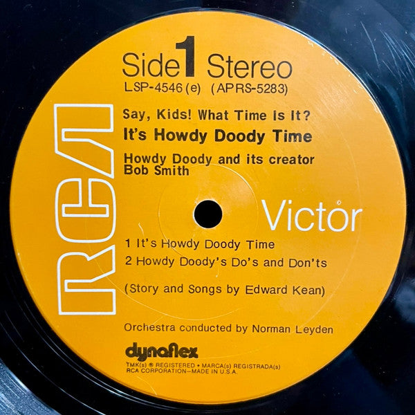 Howdy Doody And Buffalo Bob Smith* With The Howdy Doody Cast : It's Howdy Doody Time! (LP, Album, Roc)