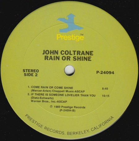 John Coltrane : Rain Or Shine (2xLP, Comp)